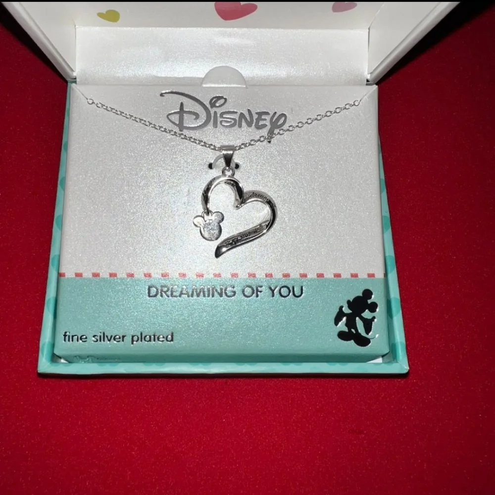NWT Disney - Mickey Mouse "Dreaming of You" Charm Necklace - Picture 1 of 3
